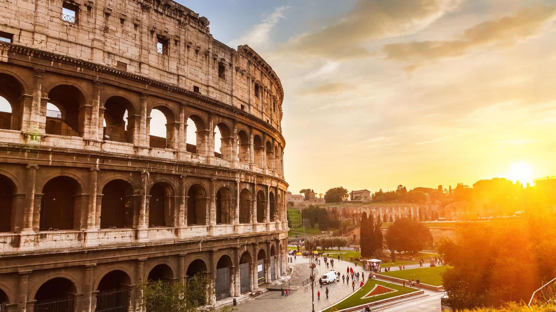 Rome's Top Treasures! colosseum Sunset